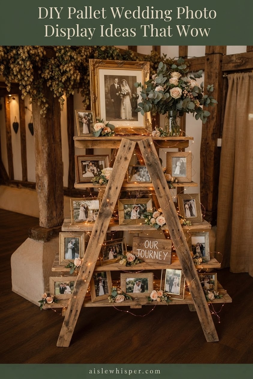 DIY Pallet Wedding Photo Display Ideas That Wow