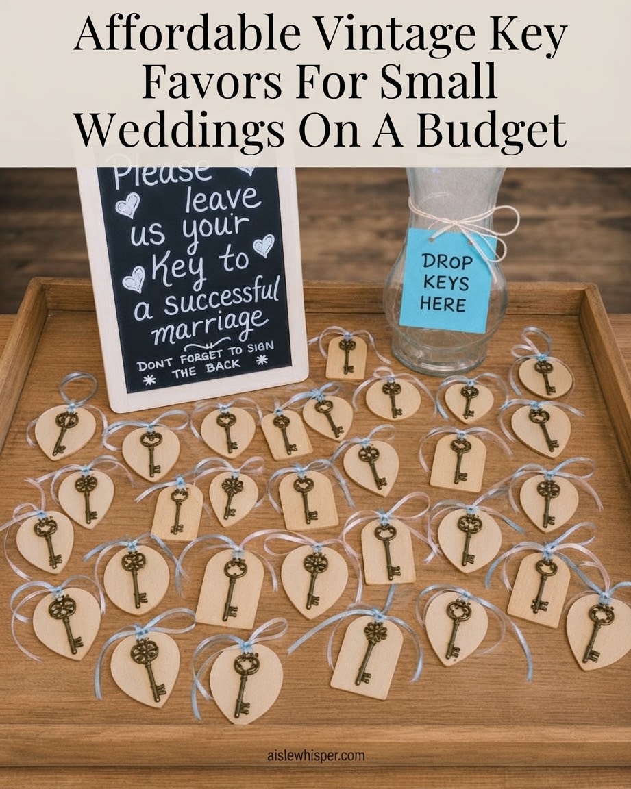 Affordable Vintage Key Favors For Small Weddings On A Budget