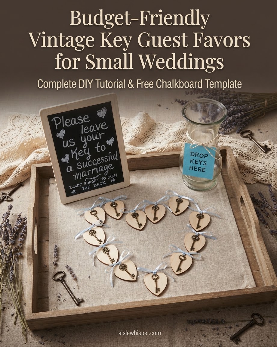 Budget-Friendly Vintage Key Guest Favors for Small Weddings