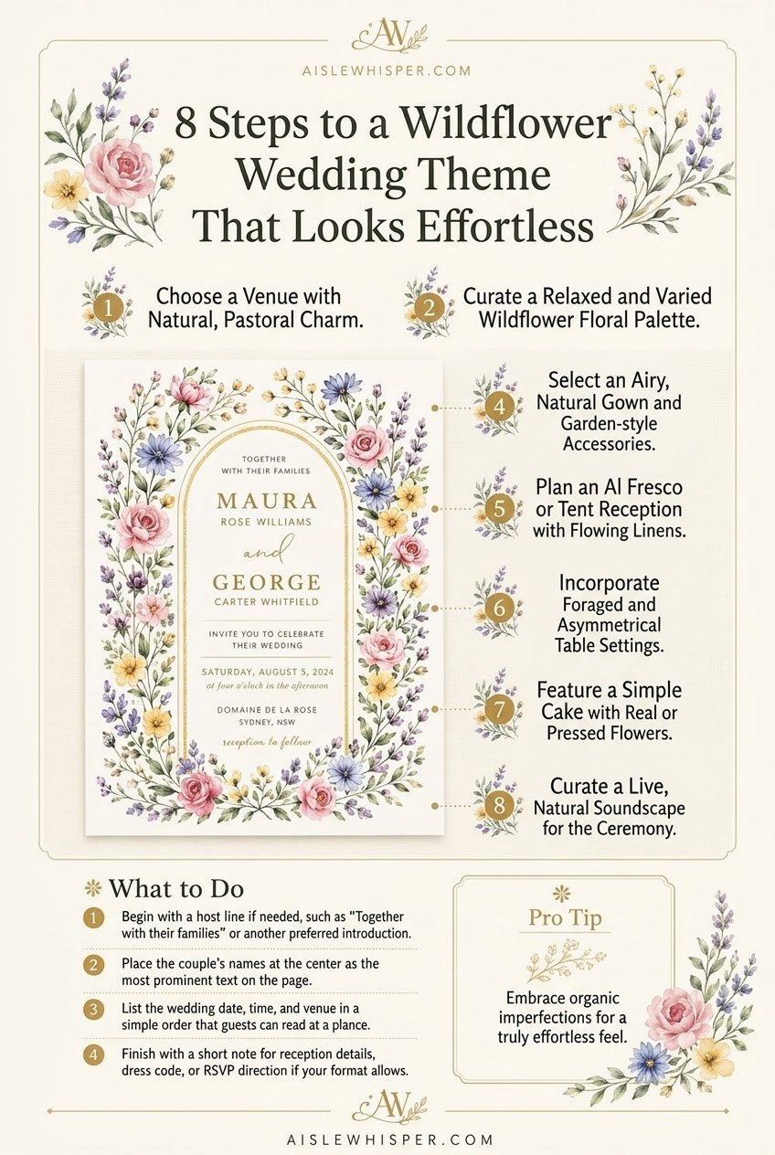 8 Steps to a Wildflower Wedding Theme That Looks Effortless