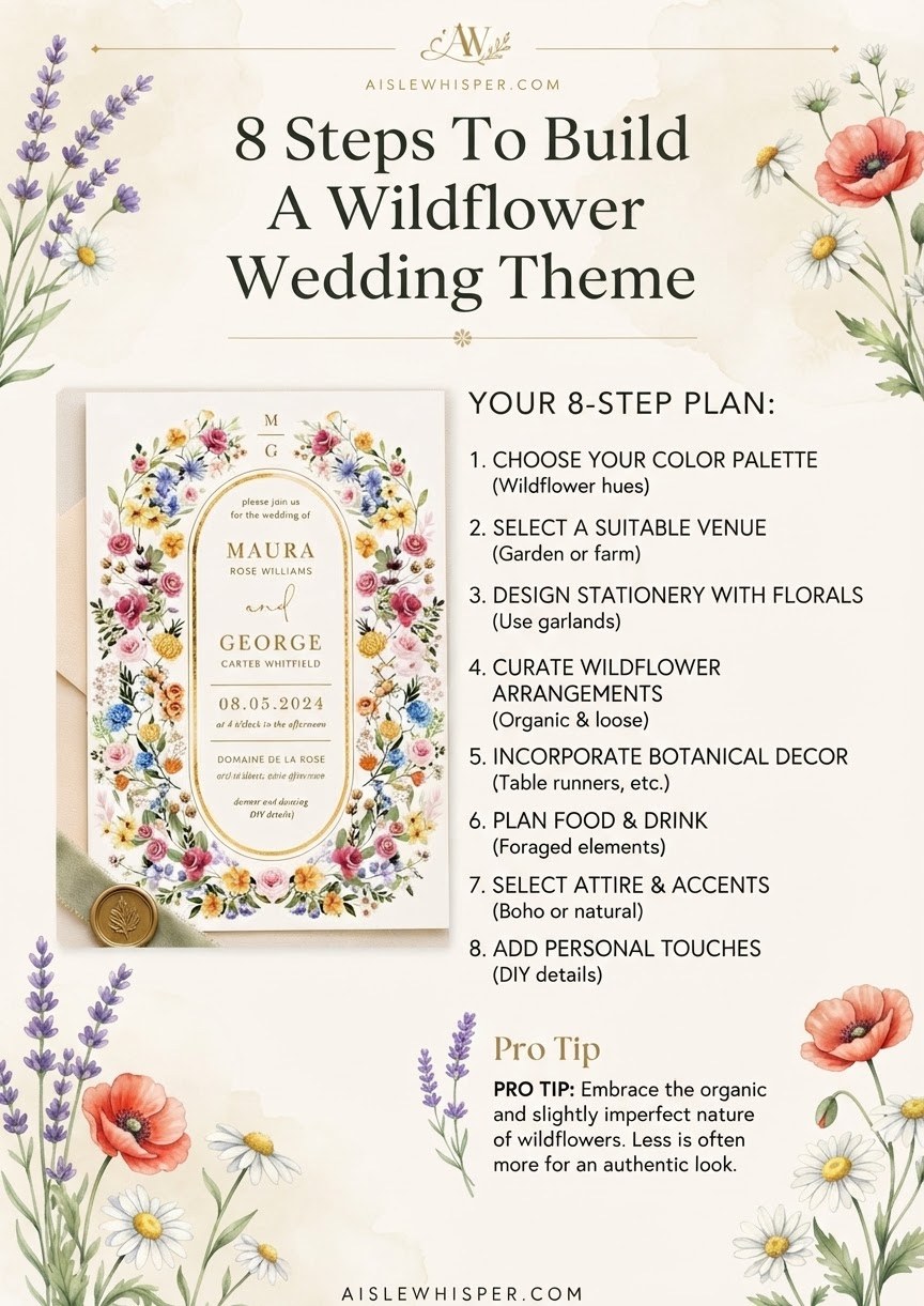 8 Steps To Build A Wildflower Wedding Theme