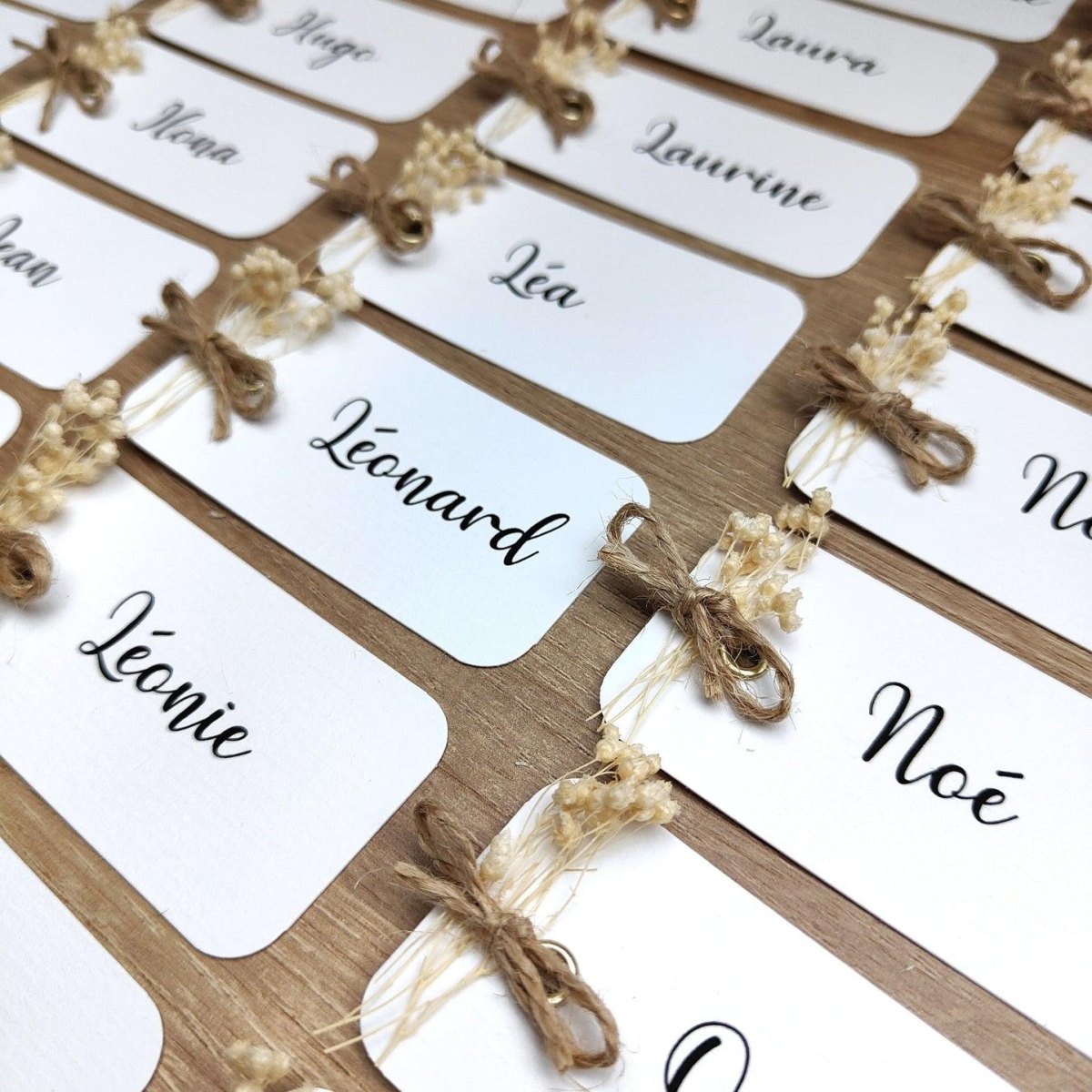 Personalized wedding place cards
