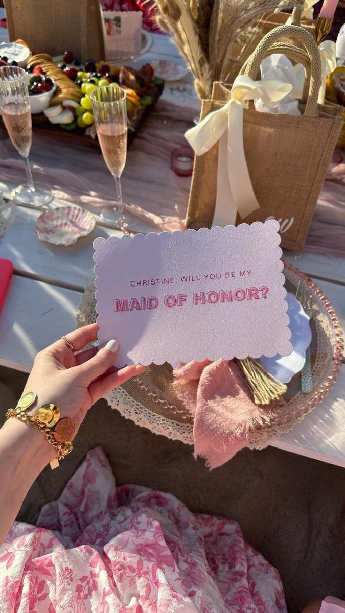 Picnic Proposal With Bridal Details