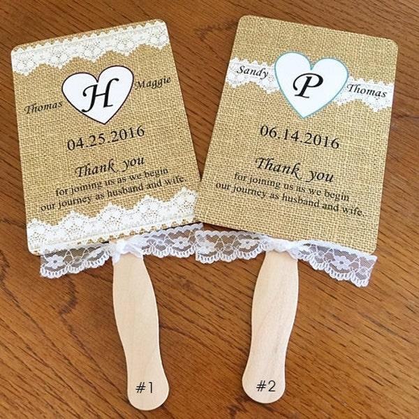 DIY Wedding Program Fans Ideas and How to Make Them