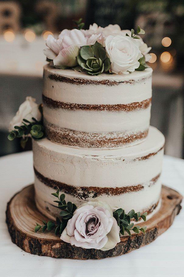 Rustic wedding cake design