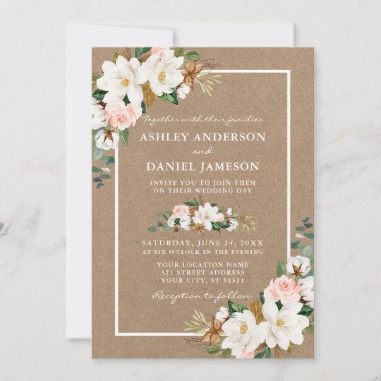 Rustic wedding invitations
