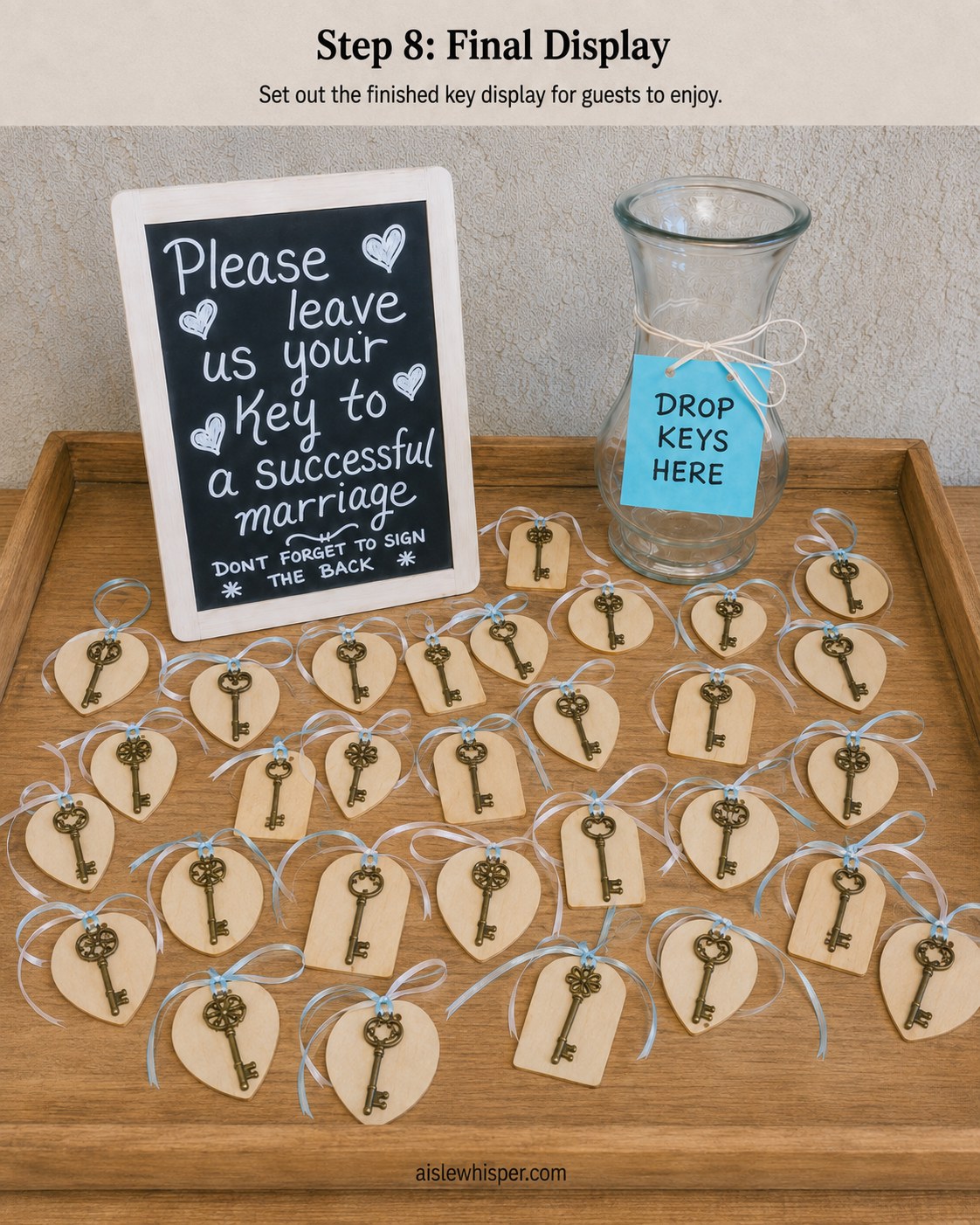 A Vintage Key Guest Favor For Small Weddings On A Budget