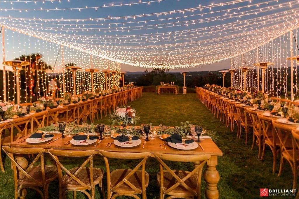 String light wedding decor