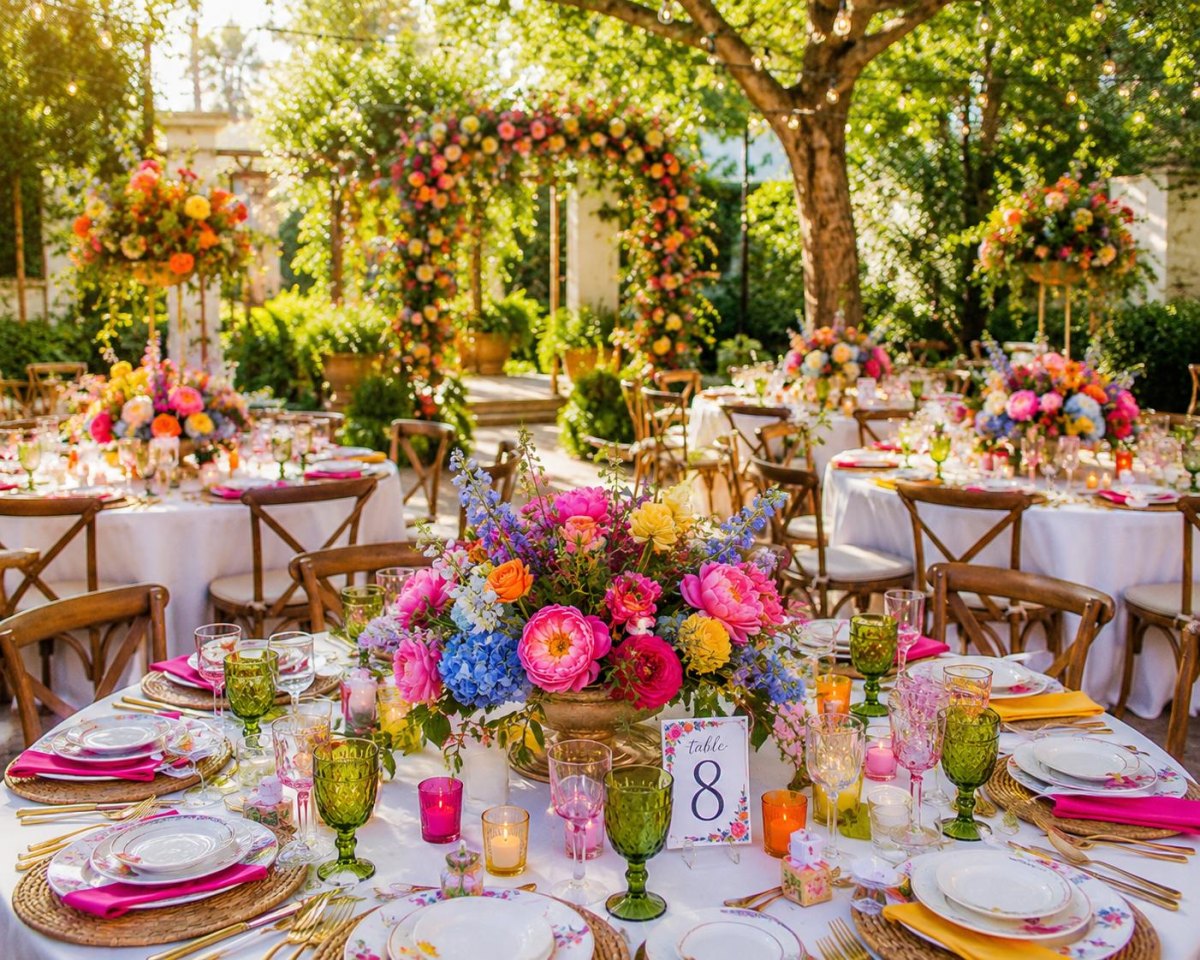 Summer wedding flowers and arrangements