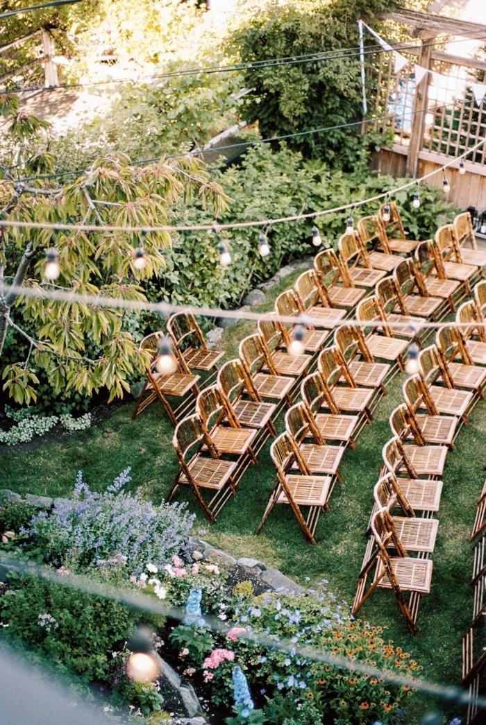 Summer wedding guest seating arrangement