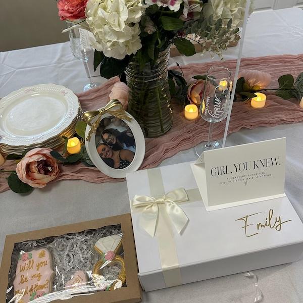 Surprise Dinner Maid of Honor Moment