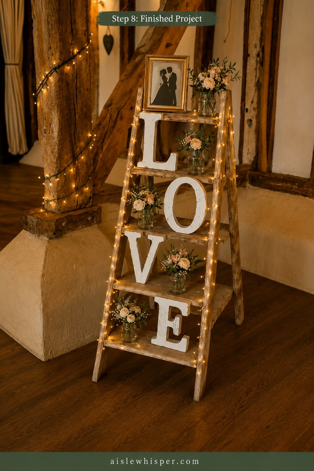 Wedding Decor With Pallets - Building An A-Frame Love