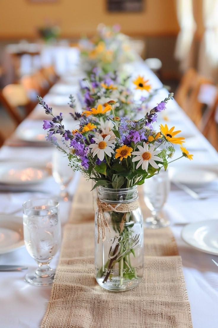 Wildflower wedding decorations